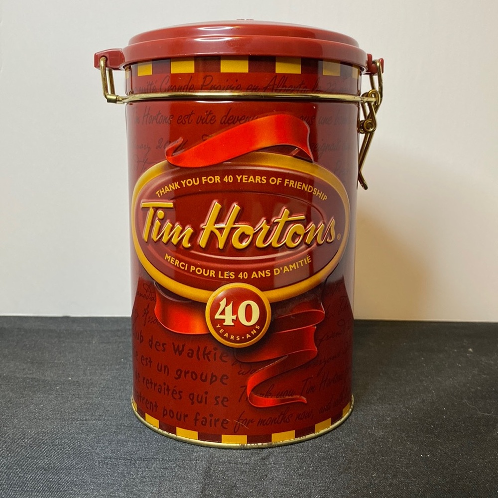 Tim Hortons 40 Anniversary Tin